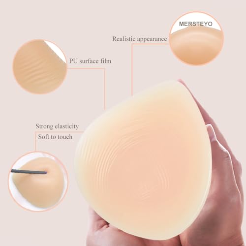 Silicone Breast Form Triangle Mastectomy Prosthesis Concave Bra Insert Enhancer Pad 1 Piece4
