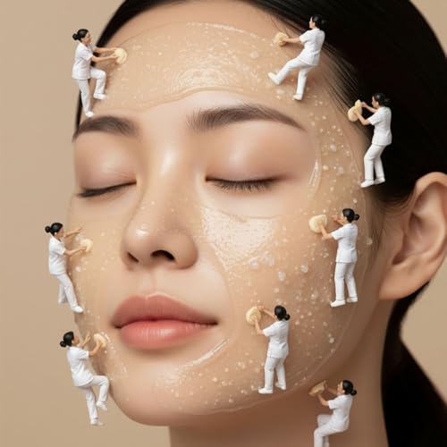 Gommage visage doux coréen pour retrouver une texture de peau lisse