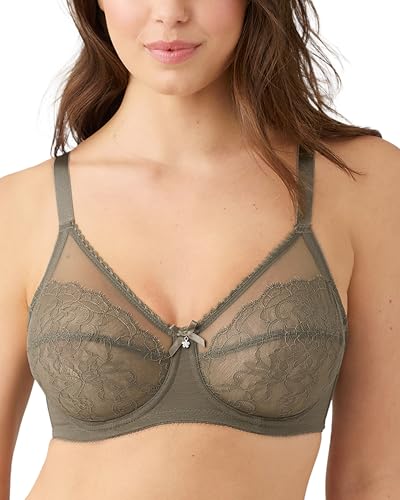 Image of Wacoal Women's Retro Chic Unlined Mesh Full Coverage Underwire Bra, 855186