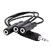 Ancable 3.5mm (1/8") TRS 1 Male to 3 Female 3-Way Stereo Splitter Audio Cable