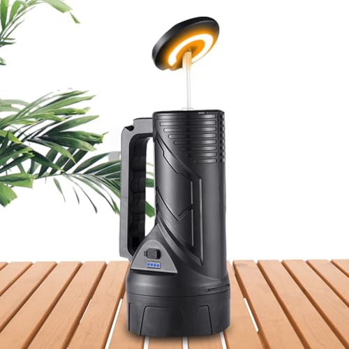 Linterna recargable | Linterna impermeable y potente - 8 LED COB USB recargable al aire libre | para senderismo al aire libre corte de corriente playa picnic coche C