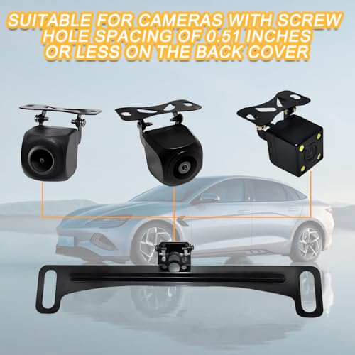 Image of Mandark Car Rear View Camera Bracket, License Plate Dash Backup Cam Mount, Vehicle Back Camera Bracket Installation Tool, Automotive Accessories, Universal for RV, SUV, Truck