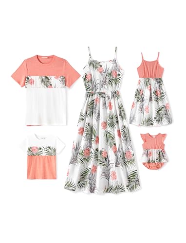 Image of PATPAT Matching Hawaiian Outfits for Family Summer Dress & Tee Sets | Mommy and Me Dresses, Hawaiian Dresses for Women, Matching Hawaiian Outfits for Couples, Beach Vacation, Family Photoshoot