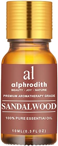 Indian Sandalwood Essential Oil for Skin Care Pure Sandalwood Oil for Diffuser, Hair, Perfume, Undiluted Uplift Mood & Focus Scented Oils - 10ml for Aromatherapy, Bath, Massage & Relax