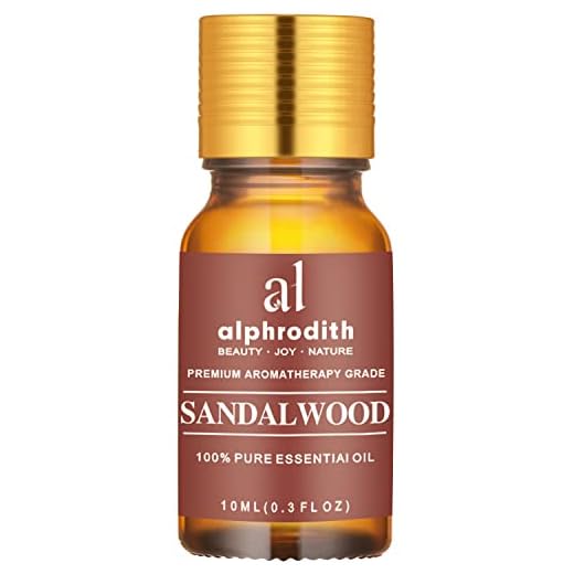 Indian Sandalwood Essential Oil for Skin Care Pure Sandalwood Oil for Diffuser, Hair, Perfume, Undiluted Uplift Mood & Focus Scented Oils - 10ml for Aromatherapy, Bath, Massage & Relax
