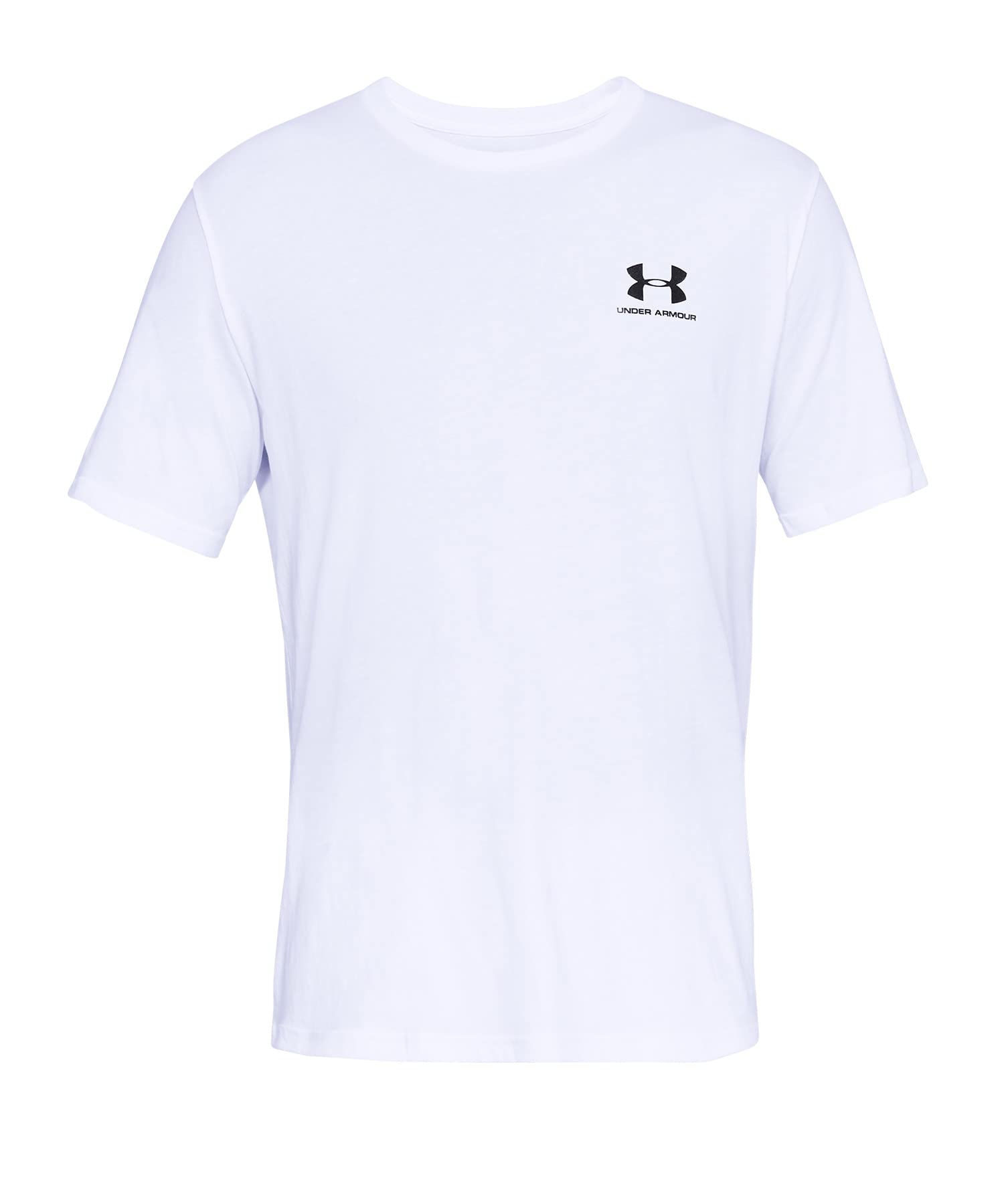 Under Armour Men's White (100)/Black Sportstyle Left Chest Short-Sleeve T-Shirt Short Sleeve, 5XL