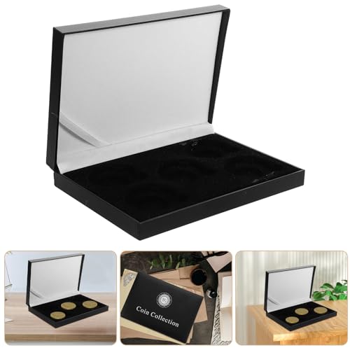 Caja para guardar monedas con multi ranuras y protección de espuma miniatura 6