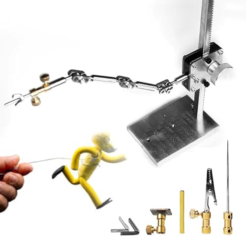 WLYPE DIY Stop Motion Animation Rig Arm Kit, Studio Stop Motion Rig Arm-25cm,Claymation Rigging System with 5 Connectors, Max Payload 150-300g,Enhancing Character Movement(H:16cm)