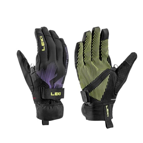 Gants Leki Ultratrail Storm TR noirs et violets en taille 7