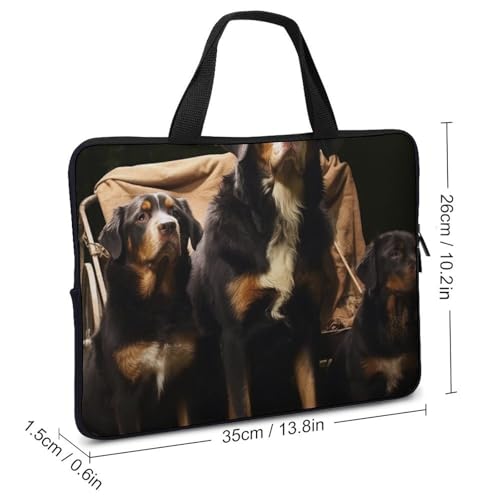 Funda protectora portátil 33.0 cm ligera diseño perro familiar 2