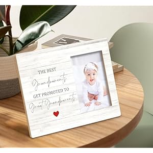 SRADMO Picture Frame New Great Grandparents Gift, Great Grandparents Baby Announcement Gifts, 10x8 Inch Tabletop Photo Frame, Promoted to Great Grandparents Picture Frame SRADMO Picture Frame New Great Grandparents Gift Great Grandparents Baby Announcement Gifts 10×8 Inch Tabletop Photo Frame Promoted to Great Grandparents Picture Frame