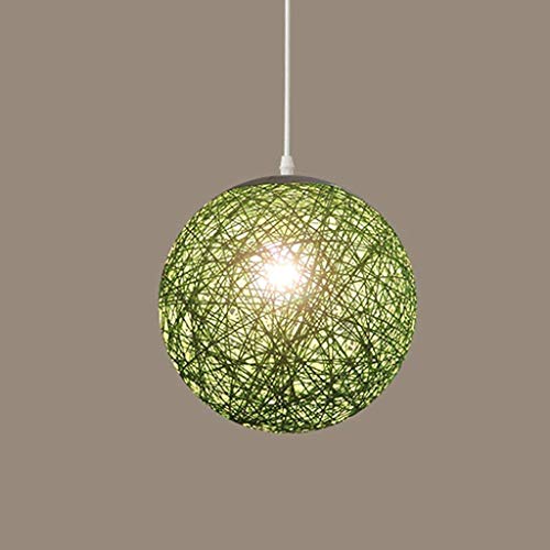 Lustre rétro en corde de chanvre pour illuminer vos soirées sur le balcon