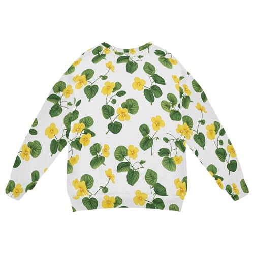 JUNZAN Cute Callistephus White Kids Boys Sweatshirt Hoodie Long Sleeve Sweatshirt With Hoodie Party 4T2