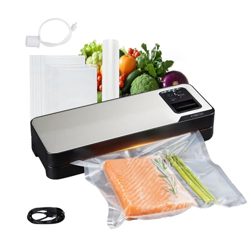 CVRUAY Vacuum Sealer Machine 75kpa, Rechargeable Food Sealer