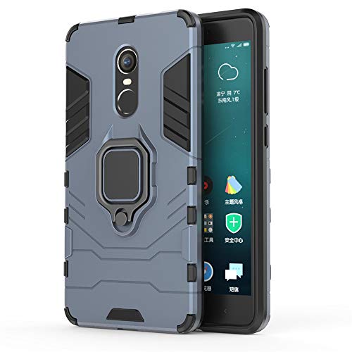 Xiaomi Redmi Note 4X Funda, CHcase 2in1 Armadura Combinación A Prueba de Choques Heavy Duty Escudo Cáscara PC + TPU con Soporte Magnetic Car Mount Case Cover para Xiaomi Redmi Note 4X -Black Plus Gray
