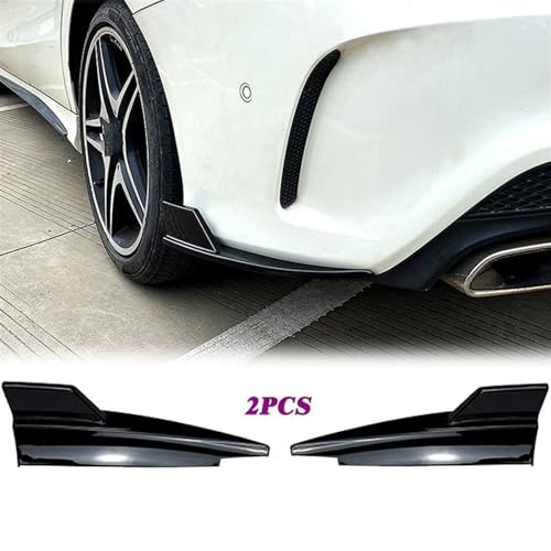 Protecteur d'angle noir laqué pour aileron de pare-chocs arrière Benz CLA
