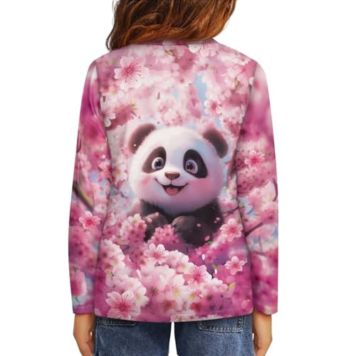 Image of Girls Long Sleeve Shirts Casual Crewneck Soft T-shirts for Girls 3-16 Years Old