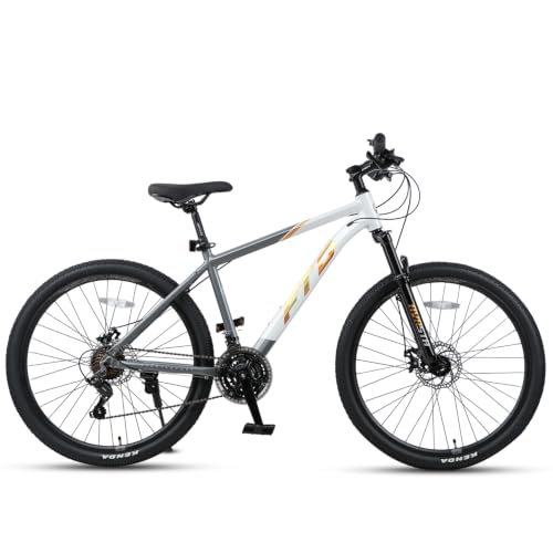 Image of AVASTA Earth 26 27.5 Inch Mountain Bike MTB for Adult Man Women Male | Lightweight Aluminum Alloy Frame, Dual Disc Brakes, Switchable Front Suspension, 21-Speed Gear Shifter