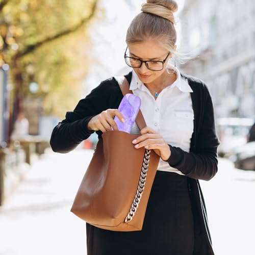 Image of Eyeglasses Case, Portable Hard Shell Protective Case for Glasses, Eyeglass Holder Box for Women with Cleaning Cloth