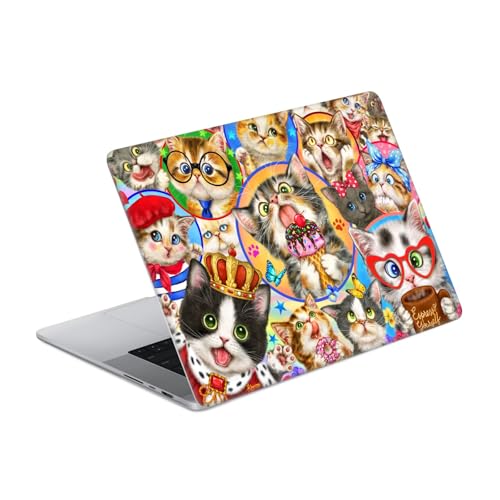 Skin MacBook Pro 14 A2442 vinyle autocollant art chats Kayomi Harai