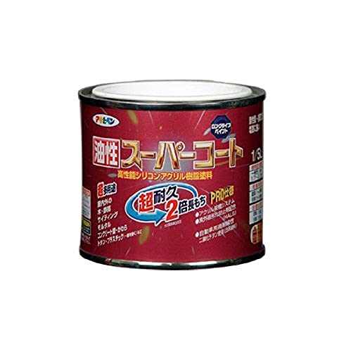 アサヒペン 油性スーパーコート 1/5L ライトグレー
