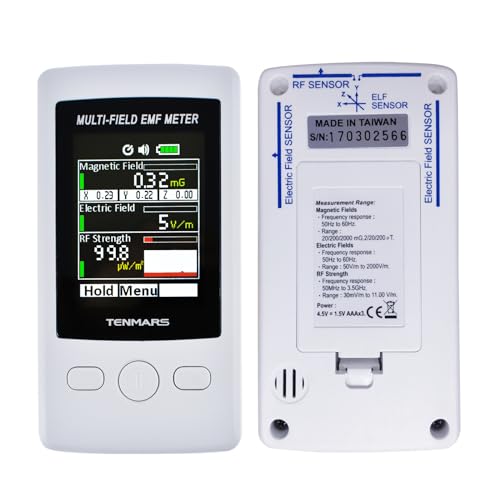 Medidor ELF RF Gauss metro de 2000mG y probador de campo electromagnético portátil 6