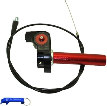 1/4 Turn 7/8 22mm Aluminum Twsit Handle Throttle Cable For 50cc 70cc 90cc 110cc 125cc 140cc 150cc 160cc Pit Dirt Trail Motor Bike XR CRF KLX SSR TTR
