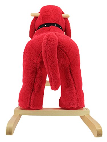 Animal Adventure | Real Wood Ride-On Plush Rocker | Clifford | Perfect for Ages 3+