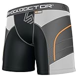 ShockDoctor Damen Schutzkleidung Ultra Doppel Kompressions-Sliding-Short, Black, XL, 258P-BK