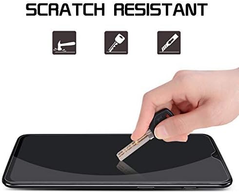 [4 Pack] OnePlus 6T Screen Protector, SPARIN [Tempered Glass] [Anti-Scratch] [High Definition] Screen Protector with Alignment Frame