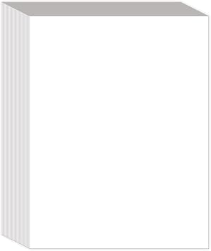 3-Pack 8.5" x 11" Blank Printer Paper - 150 Sheets/300 Pages Thick Blank Papers, Ideal for DIY & Template Printing, 100gsm Copy Paper for Office, Home & School