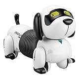 mascota robot Interacción táctil interesante con efectos de sonido:toque los puntos táctiles en el Dachshund con las manos,y aparecerán varias acciones y ladridos.
