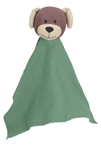 Sterntaler Baby Unisex Schmusetuch Strick Schmusetuch S Hund GOTS - Kuscheltuch Baby, Kuscheltuch, Schmusetuch - grün