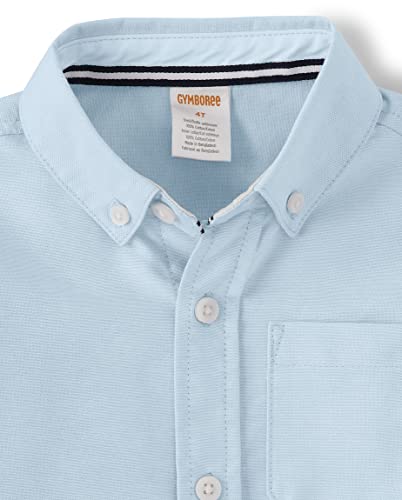 Gymboree Boys And Toddler Long Sleeve Button Up Dress Shirts, Cloudless, 5T #TOP2