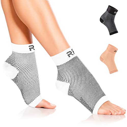 Run Forever Plantar Fasciitis Compression Socks & Toeless Ankle Compression Sleeve for Women and Men - Foot Brace, Night Splint for Arch and Achilles Tendonitis Relief