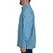 HABIT Men's HB Long Sleeve River Shirt, Cationic Hatch Plaid Alaskan Blue, X-Large