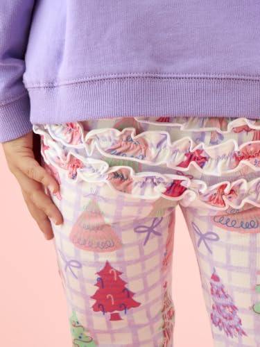 Image of RuffleButts Baby /Toddler Girls Ruffle Leggings - Ankle Leggings