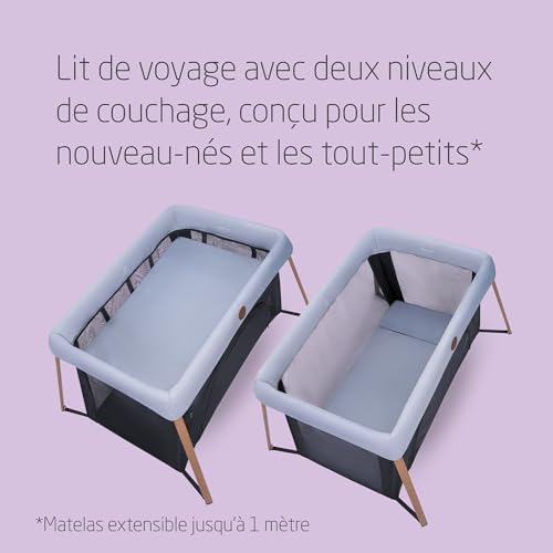 Lit parapluie bébé avec matelas Maxi-Cosi Iris2 0-3 ans réglable