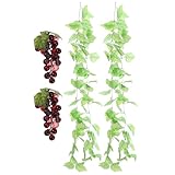 ARTSEWPLY 仿真葡萄装饰 軽量リアルな人工ぶどう フルーツモデル 撮影小道具 インテリア 店舗装飾向け 精巧な質感と細部再現