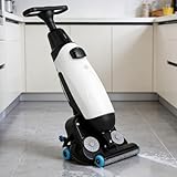 Drmoxin Gewerbliche Scheuersaugmaschine, Handbetriebene elektrische 3-in-1-Waschmaschine mit Trocknerfunktion, 1200 m²/h Reinigungsleistung, geeignet für Fliesen, Parkett und Teppichböden White