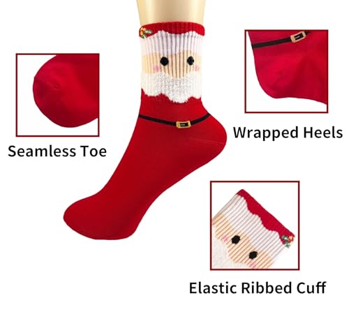 Image of Womens Ribbed Knit Socks Cotton Athletic Running Casual Crew Socks
