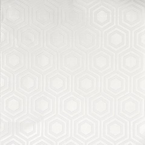 Brewster Home Fashions RD5671 Hive Geometric Wallpaper, Paintable , White Cover