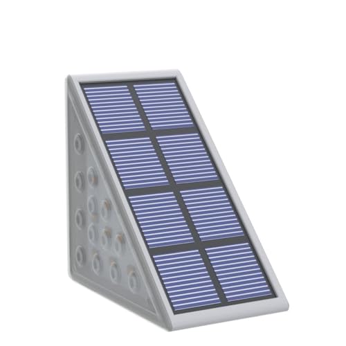 Image of NIORSUN Solar Step Lights,6 Pack RGB Solid Color Changing Solar Stair Lights Outdoor Waterproof IP67 Auto On Off,Solar Lights for Steps,Stair,Patio,Yard,Porch,Front Door,Deck Decor
