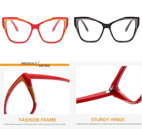 Image of Blue Light Glasses for woman,Computer Eyewear Non-Prescription Glasses Fashion Colorful Frame