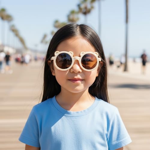 Image of SYGA Kids Goggles, UV Protection Eyewears with Round Shape Monkey Style, Suitable for Age 3 to 8 Years