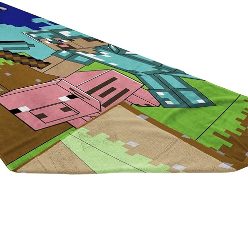 Serviette Minecraft enfant idéale pour la plage et piscine - 7
