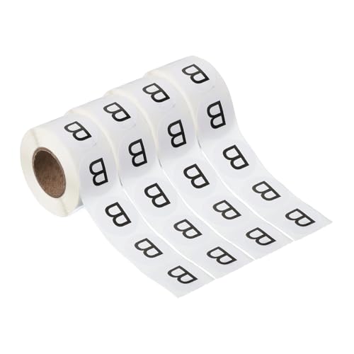 Autocollants lettre B PATIKIL ronds de 2,5 cm pour tri et scrapbooking