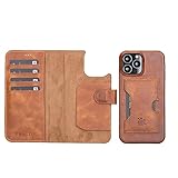 Venito Florence Case Compatible with iPhone 14 Pro Max Wallet Case Leather Folio Case with RFID Bloc