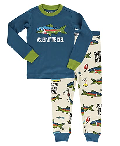 Lazy One Warm Long-Sleeve PJ Sets for Girls and Boys, Funny Animal Kids' Pajama Sets, Cozy, Comfy