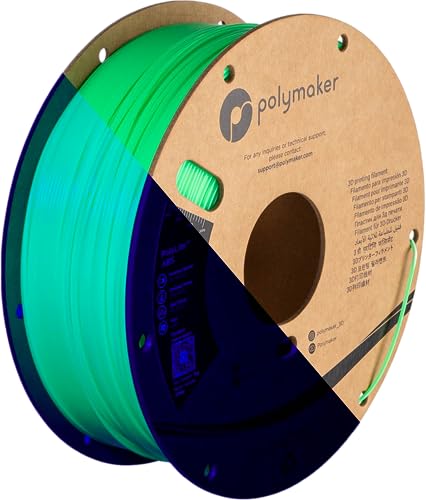 Image of Polymaker ABS Filament 1.75mm Neon Green, 1kg 3D Printing Filament, PolyLite ABS 3D Printer Filament, Heat Resistant, Strong & Durable, Dimensional Accuracy + /- 0.03mm